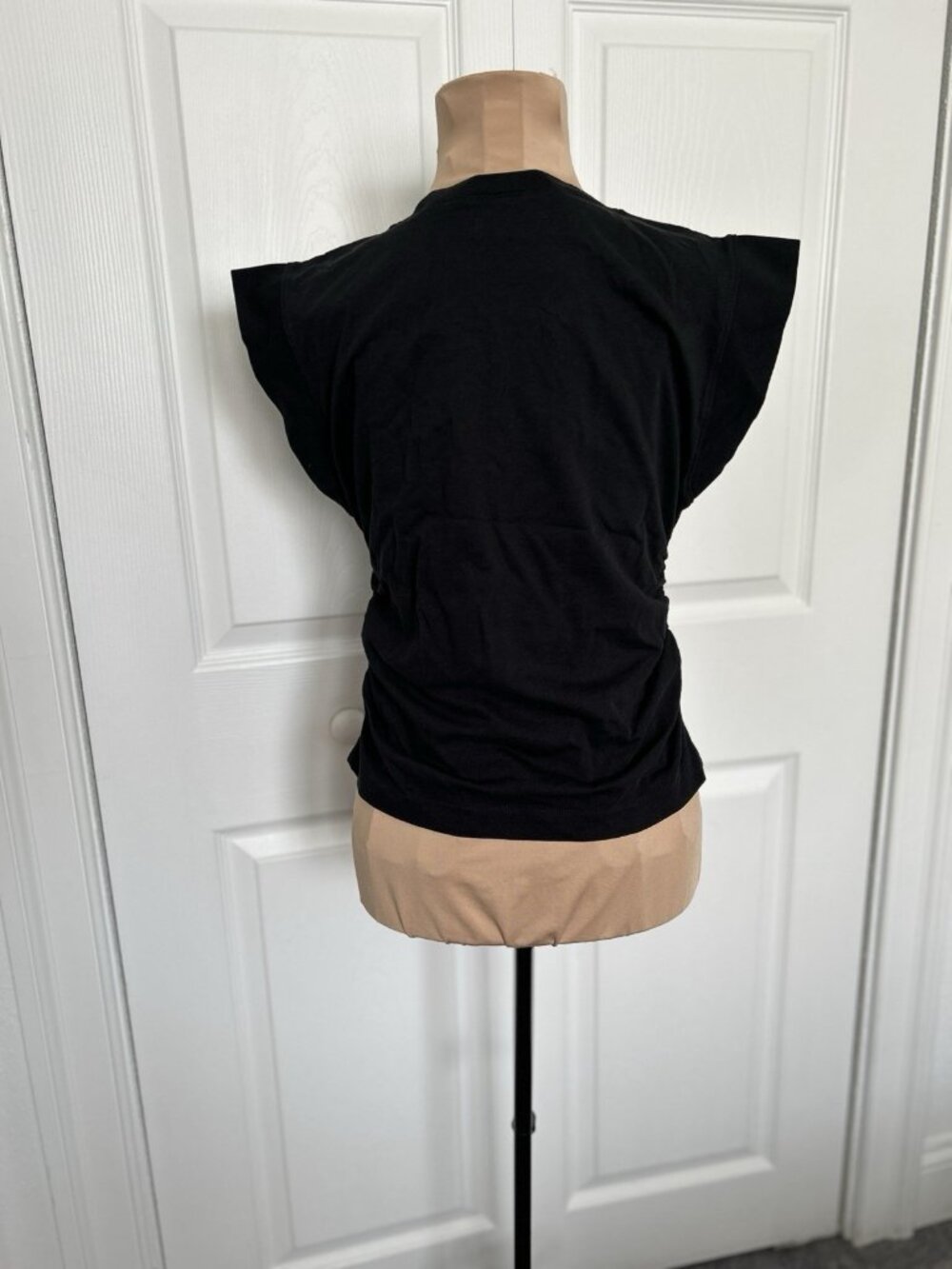 Madewell Sleeveless Side Cinched Sutro Casual Luxe Muscle Tank Black Size XS - Picture 2 of 8